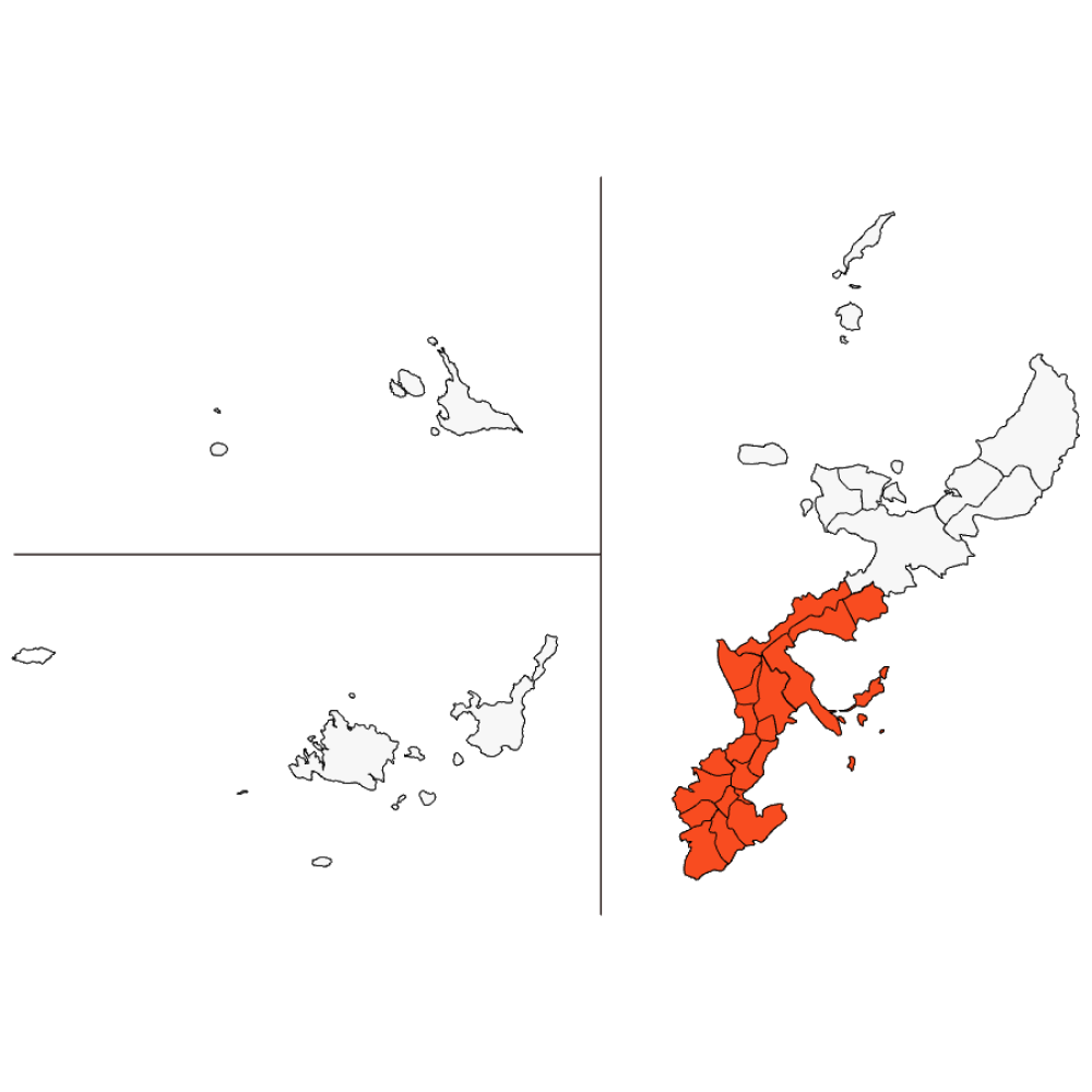 沖縄県のサービスエリア地図